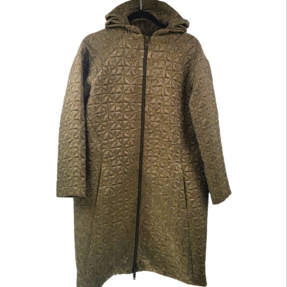 Zambesi New‎ Zealand Gotham Renaissance Quilted Rayon Lined Trench Zip Jacket.